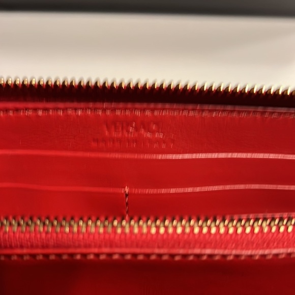 Versace Leather Zip Around Wallet - Picture 6 of 10